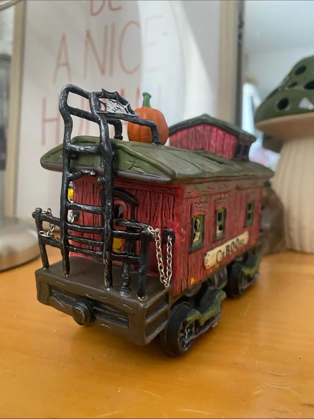 🎃 Department 56 Haunted Rails Caboose Decorative Accent Halloween